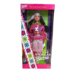 Dolls Of The World Native American Barbie 1994 Collector Edition #12699 NRFB Vin